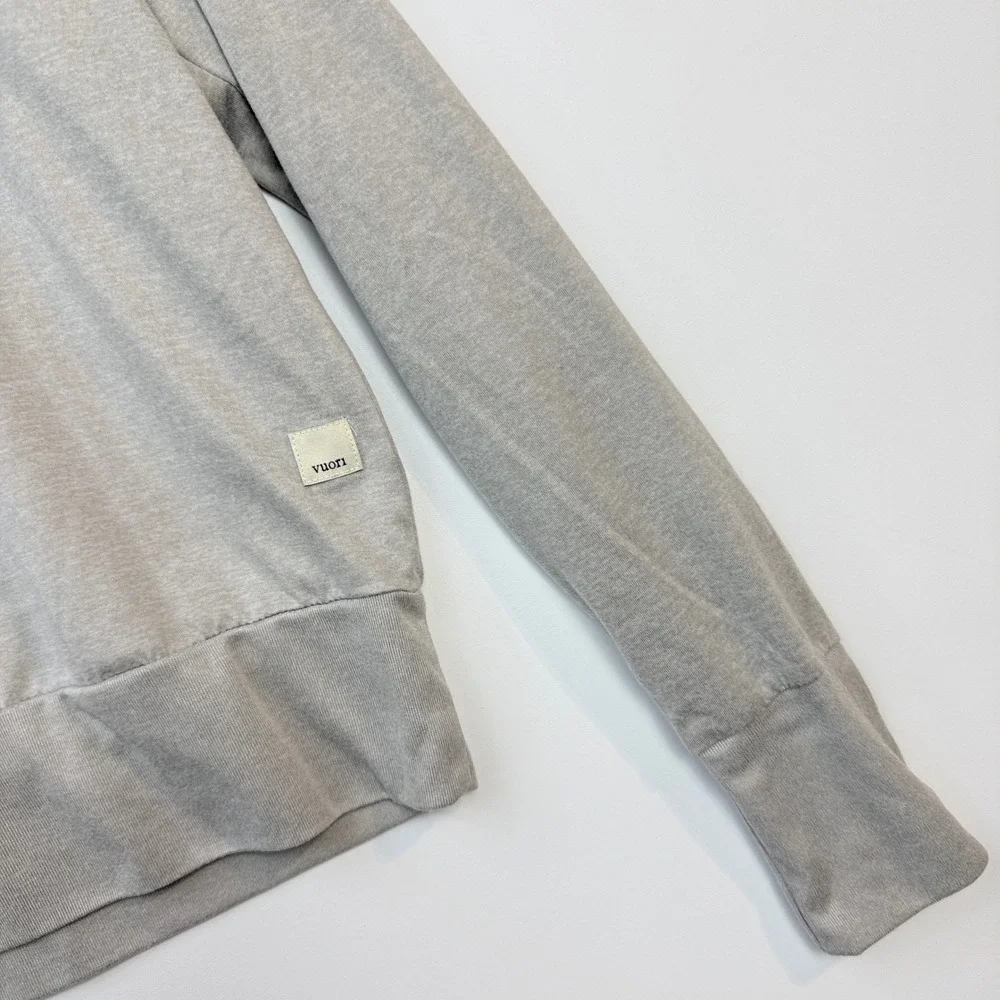 Vuori Daydream Crew Women M Heather Gray Excellent VW133 Long Sleeve Top - Picture 3 of 8